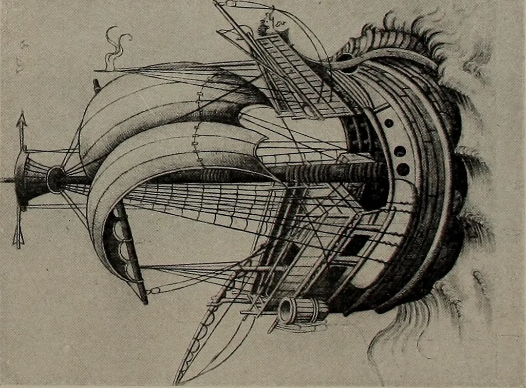 An illustration from Shipbuilding from its beginnings, 1913, leaf 37