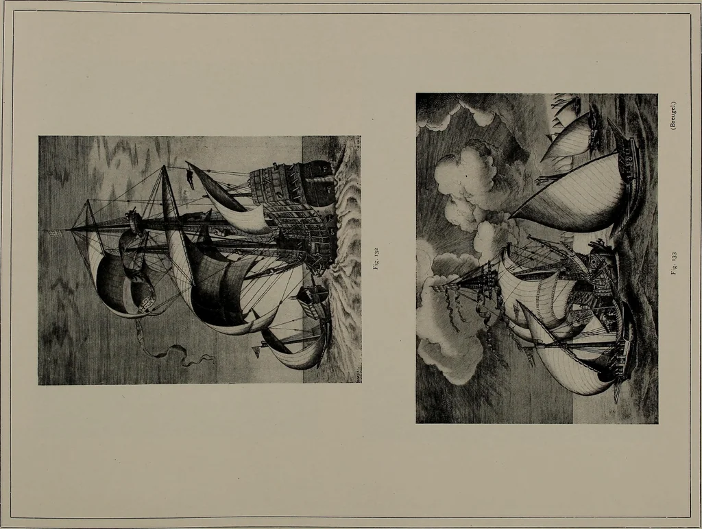 An illustration from Shipbuilding from its beginnings, 1913, leaf 38