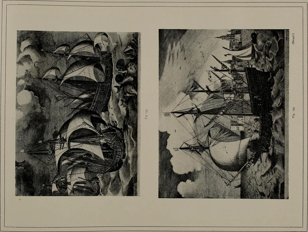 An illustration from Shipbuilding from its beginnings, 1913, leaf 39