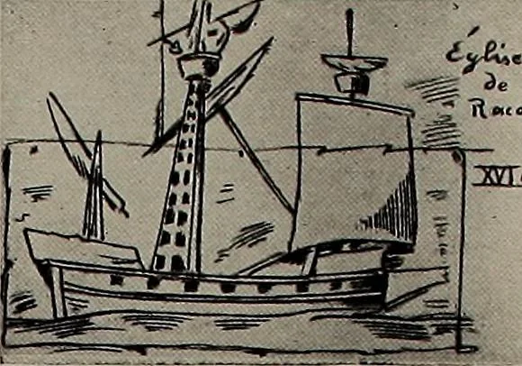 An illustration from Shipbuilding from its beginnings, 1913, leaf 40