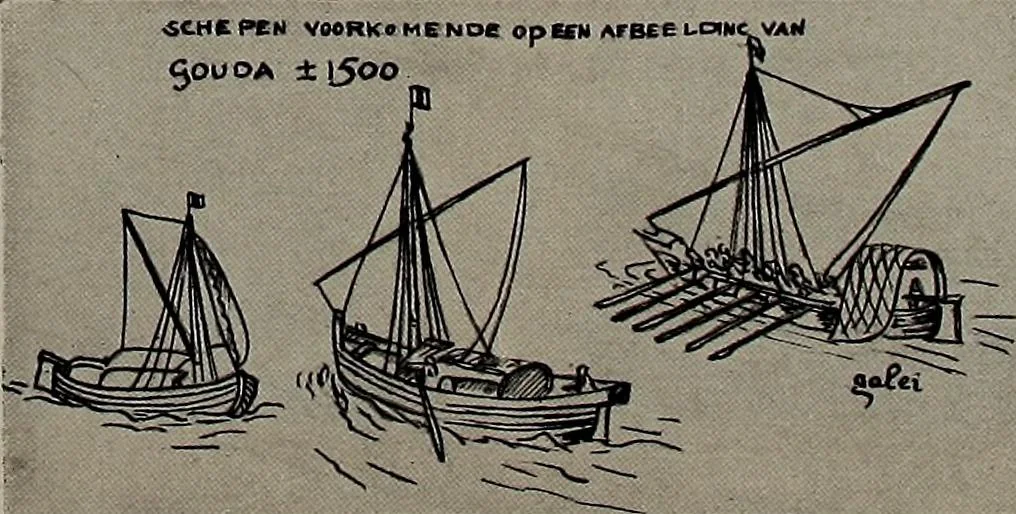 An illustration from Shipbuilding from its beginnings, 1913, leaf 40