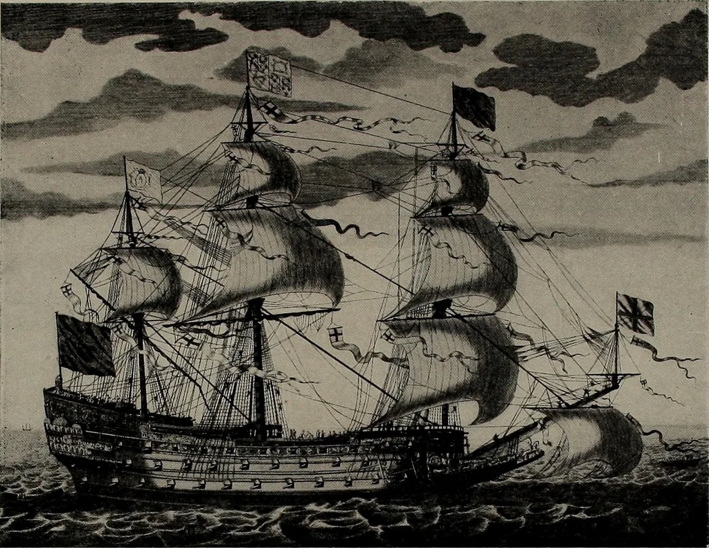 An illustration from Shipbuilding from its beginnings, 1913, leaf 41