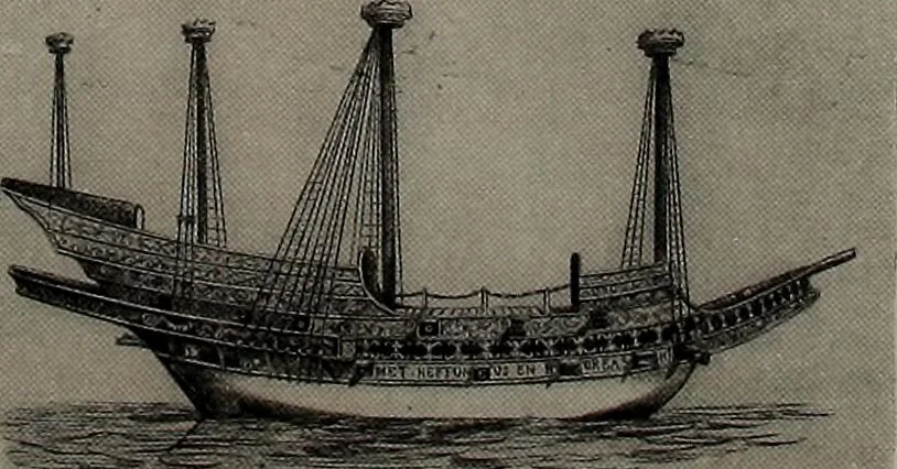 An illustration from Shipbuilding from its beginnings, 1913, leaf 41