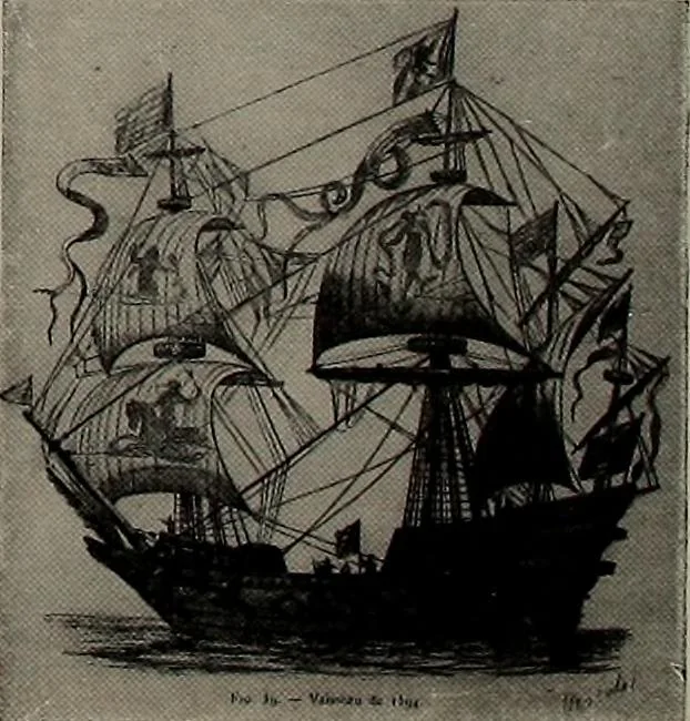 An illustration from Shipbuilding from its beginnings, 1913, leaf 41