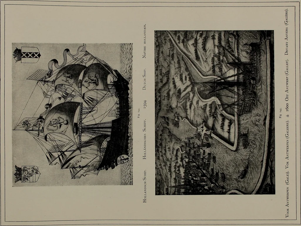 An illustration from Shipbuilding from its beginnings, 1913, leaf 42