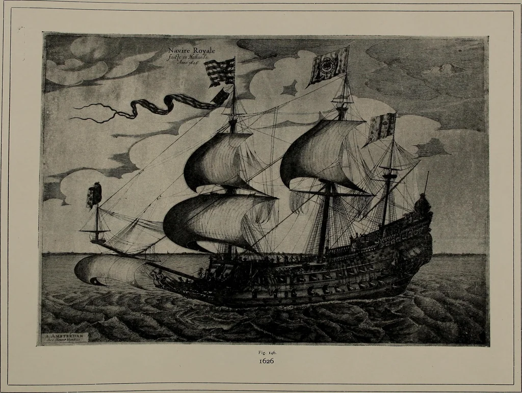 An illustration from Shipbuilding from its beginnings, 1913, leaf 43