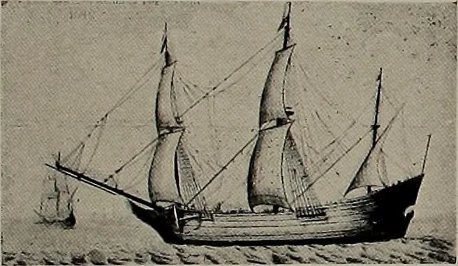 An illustration from Shipbuilding from its beginnings, 1913, leaf 44
