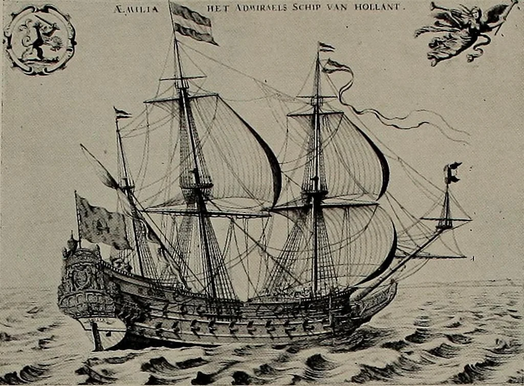 An illustration from Shipbuilding from its beginnings, 1913, leaf 44