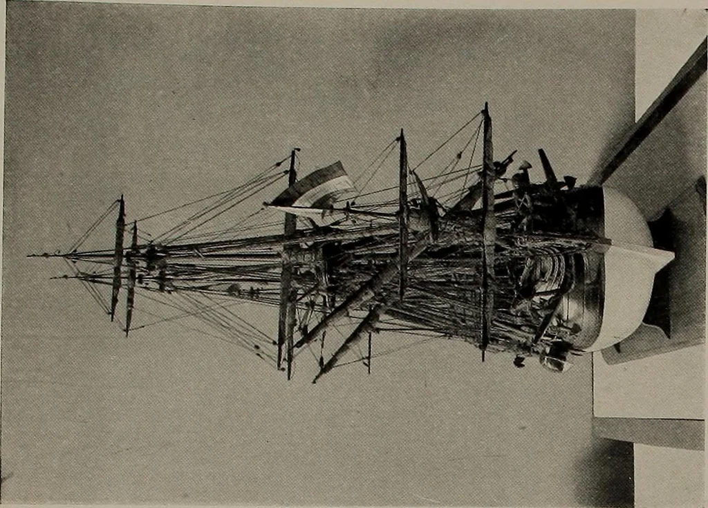 An illustration from Shipbuilding from its beginnings, 1913, leaf 45