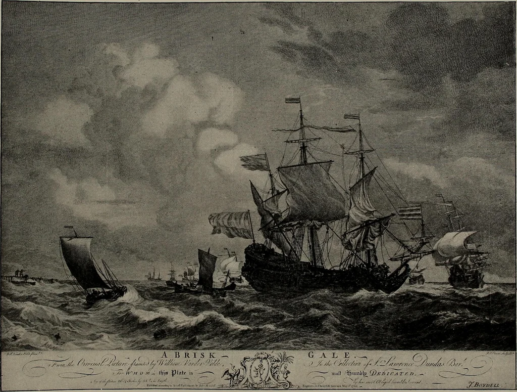 An illustration from Shipbuilding from its beginnings, 1913, leaf 48