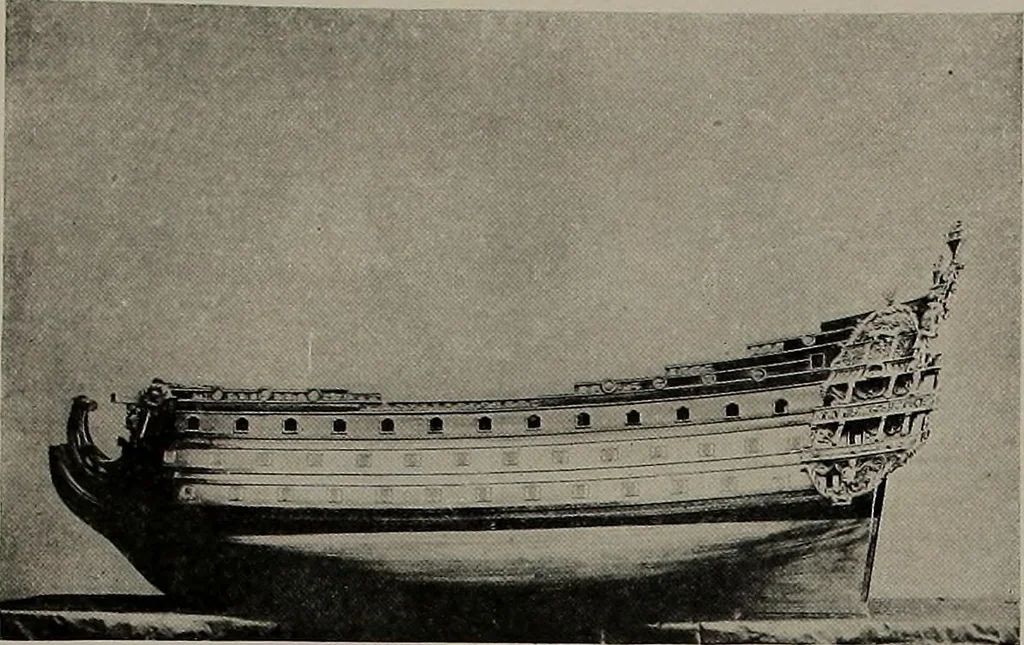 An illustration from Shipbuilding from its beginnings, 1913, leaf 52