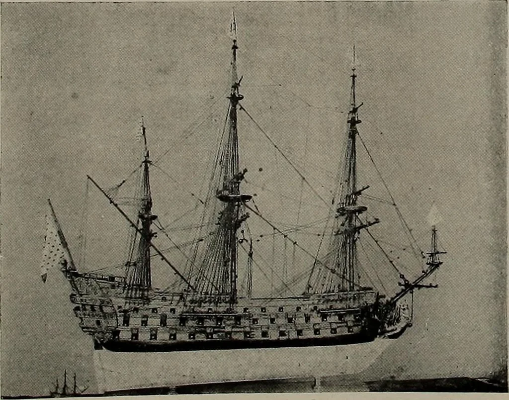 An illustration from Shipbuilding from its beginnings, 1913, leaf 52