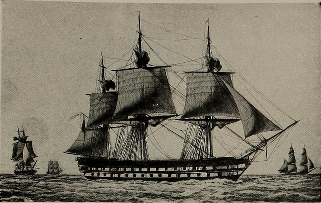 An illustration from Shipbuilding from its beginnings, 1913, leaf 53