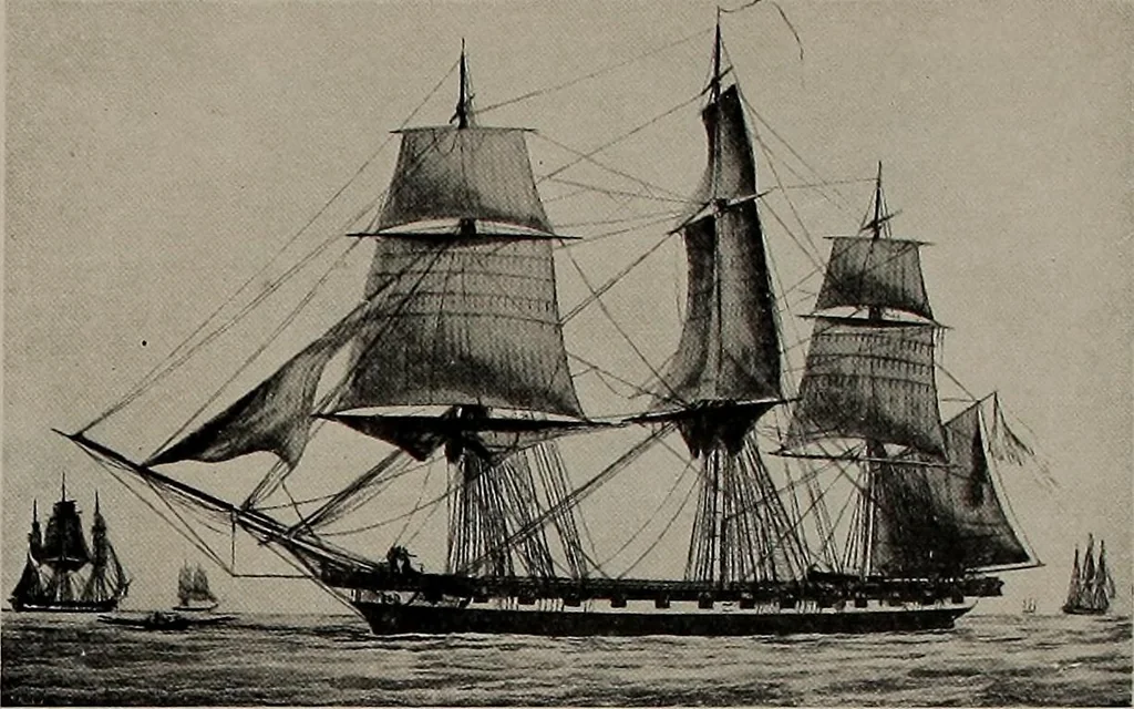 An illustration from Shipbuilding from its beginnings, 1913, leaf 53