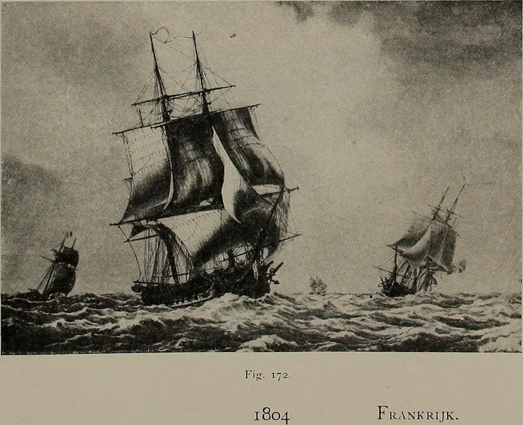 An illustration from Shipbuilding from its beginnings, 1913, leaf 53