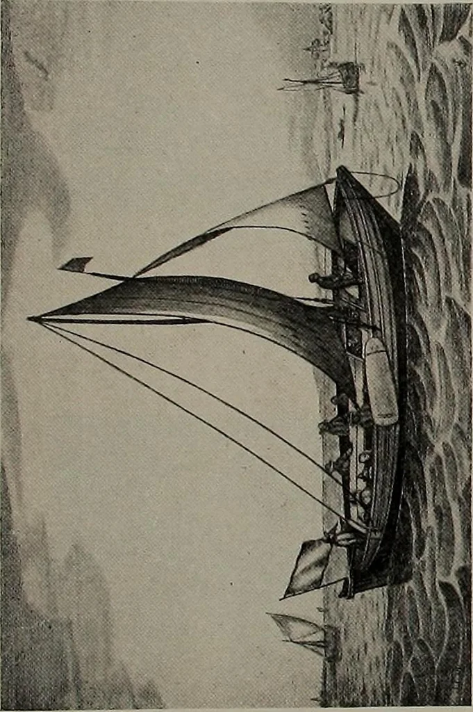 An illustration from Shipbuilding from its beginnings, 1913, leaf 56