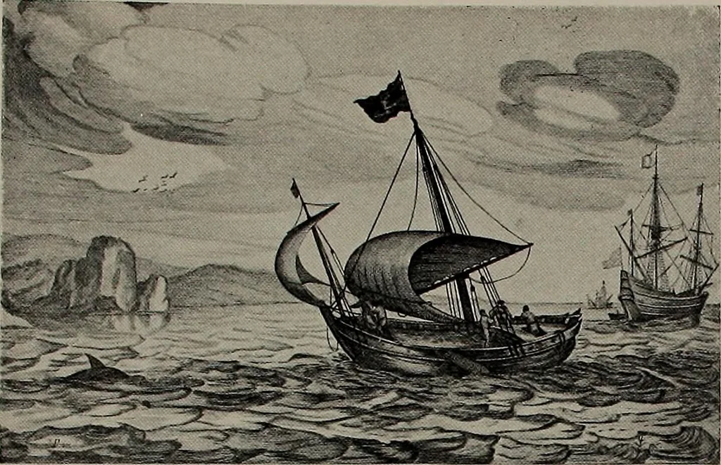 An illustration from Shipbuilding from its beginnings, 1913, leaf 57