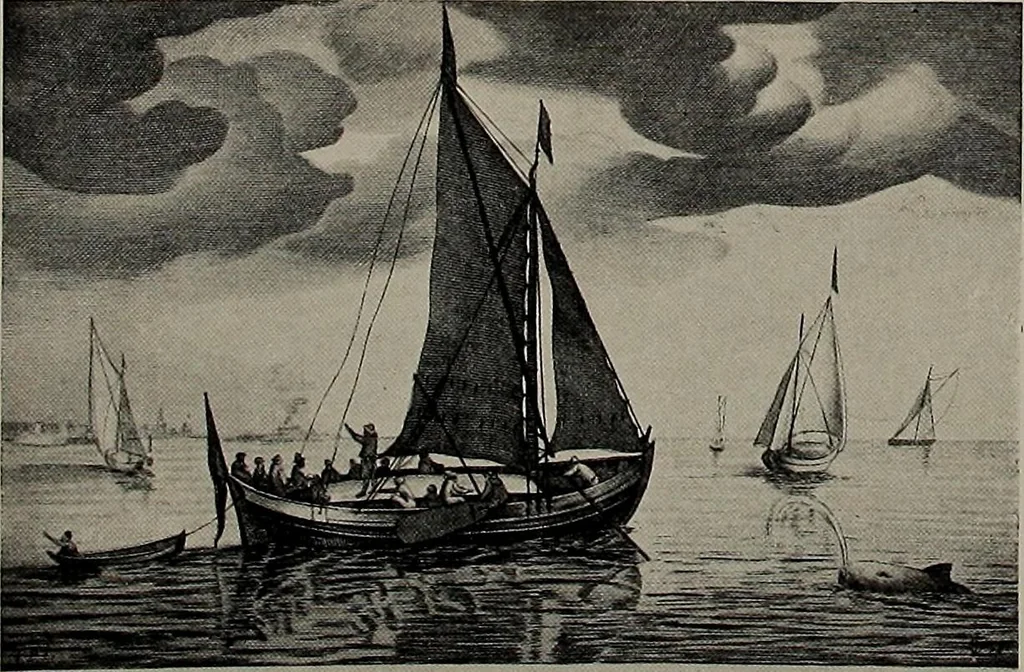 An illustration from Shipbuilding from its beginnings, 1913, leaf 57