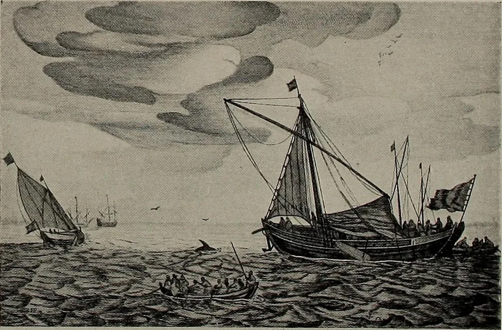 An illustration from Shipbuilding from its beginnings, 1913, leaf 57