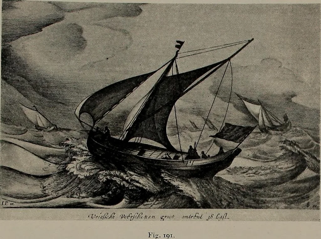 An illustration from Shipbuilding from its beginnings, 1913, leaf 58