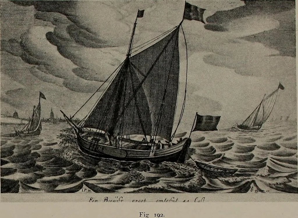 An illustration from Shipbuilding from its beginnings, 1913, leaf 58