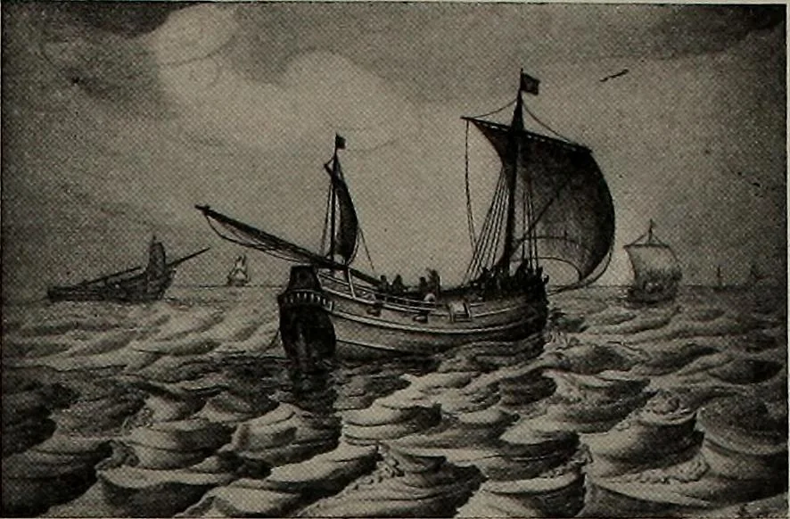 An illustration from Shipbuilding from its beginnings, 1913, leaf 59