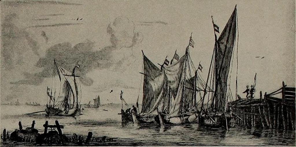 An illustration from Shipbuilding from its beginnings, 1913, leaf 60