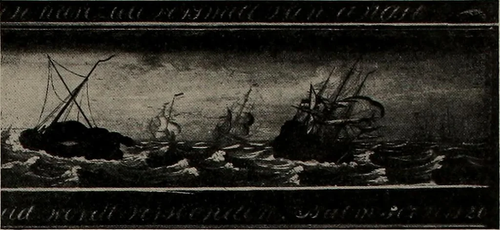An illustration from Shipbuilding from its beginnings, 1913, leaf 62