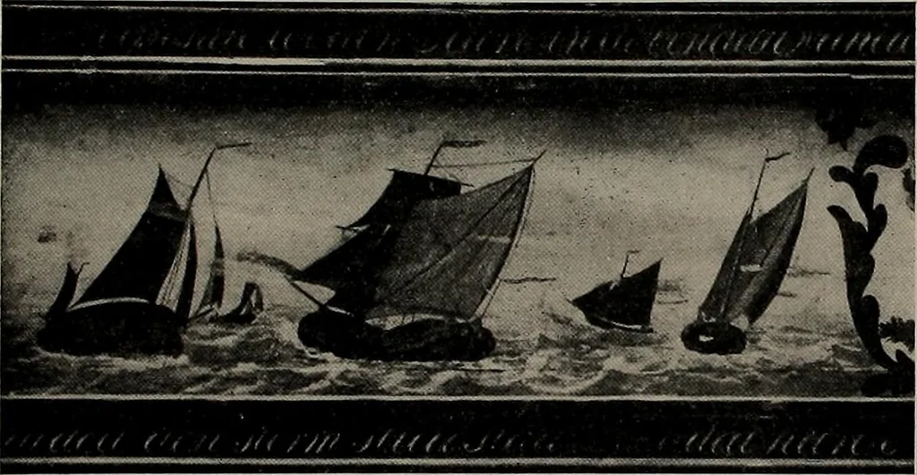 An illustration from Shipbuilding from its beginnings, 1913, leaf 62