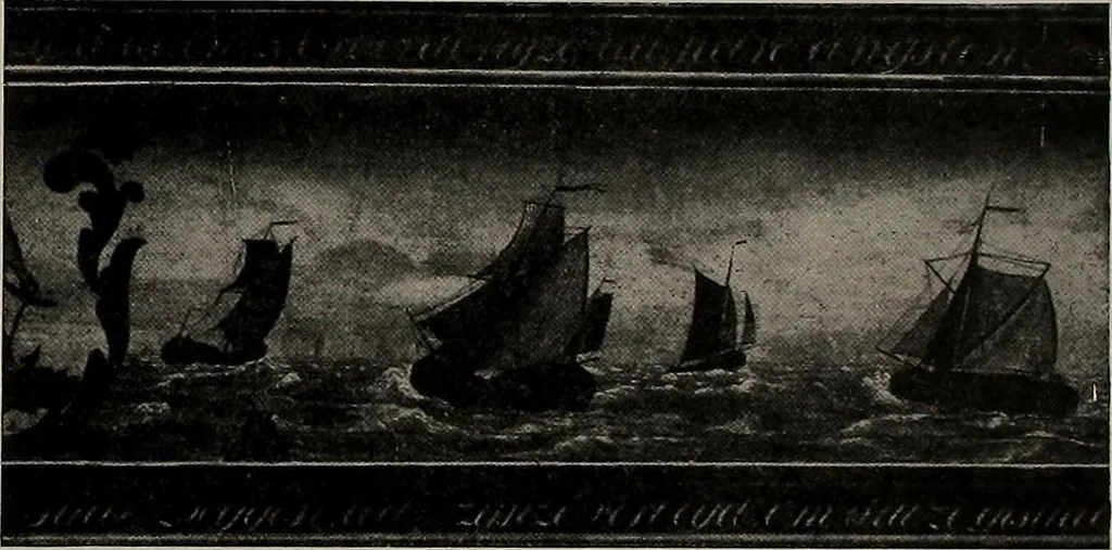 An illustration from Shipbuilding from its beginnings, 1913, leaf 62