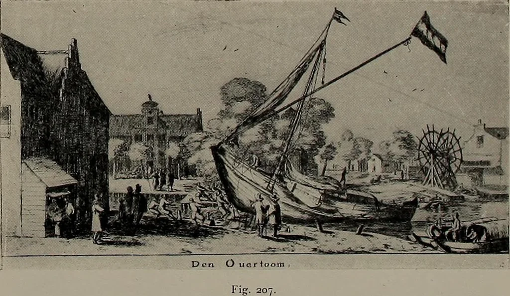 An illustration from Shipbuilding from its beginnings, 1913, leaf 63