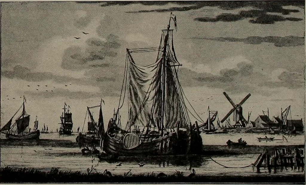 An illustration from Shipbuilding from its beginnings, 1913, leaf 64