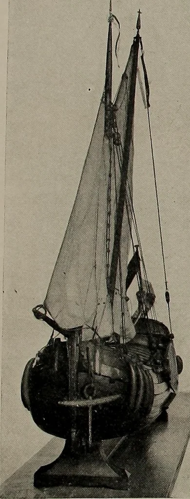 An illustration from Shipbuilding from its beginnings, 1913, leaf 65