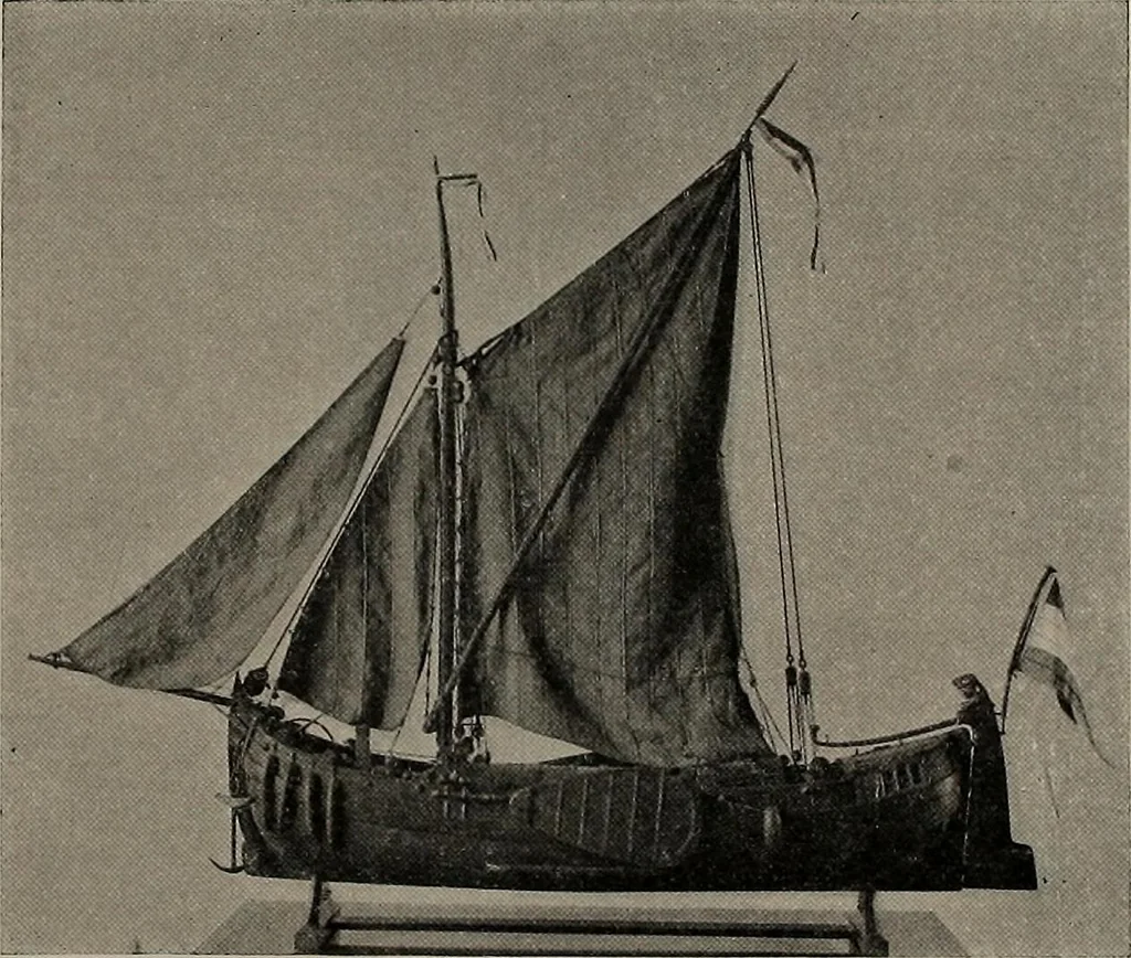 An illustration from Shipbuilding from its beginnings, 1913, leaf 65