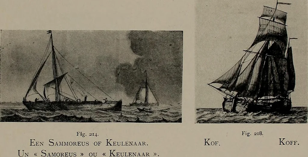 An illustration from Shipbuilding from its beginnings, 1913, leaf 66
