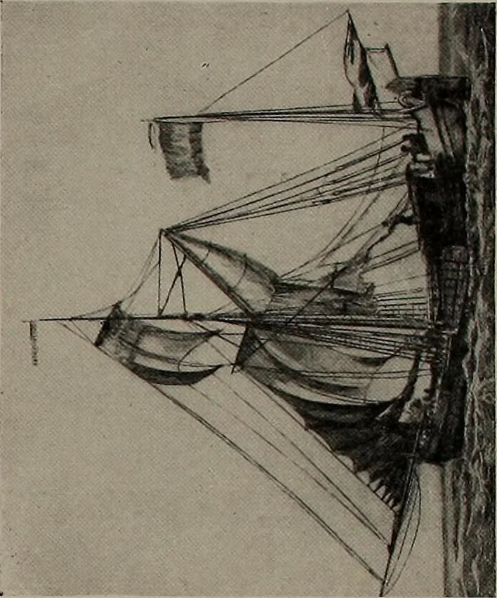 An illustration from Shipbuilding from its beginnings, 1913, leaf 66