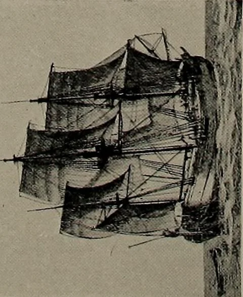 An illustration from Shipbuilding from its beginnings, 1913, leaf 67