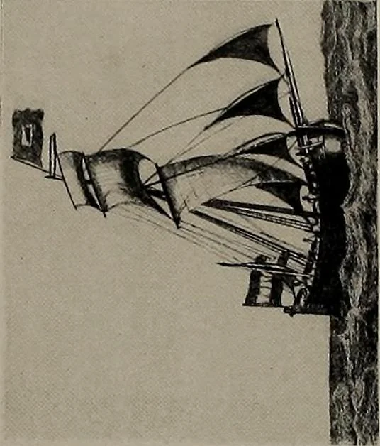 An illustration from Shipbuilding from its beginnings, 1913, leaf 68