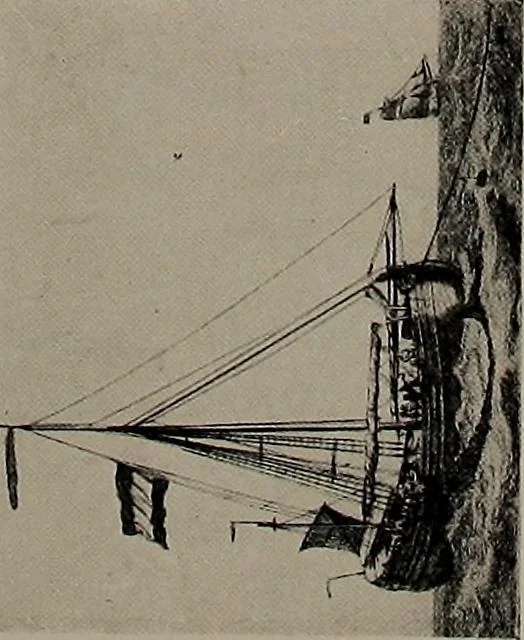 An illustration from Shipbuilding from its beginnings, 1913, leaf 68