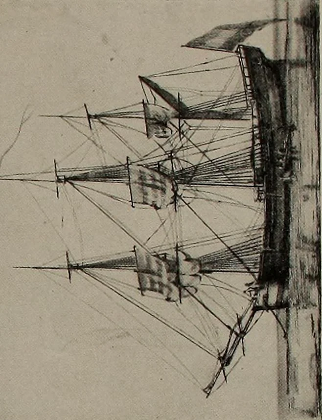 An illustration from Shipbuilding from its beginnings, 1913, leaf 68