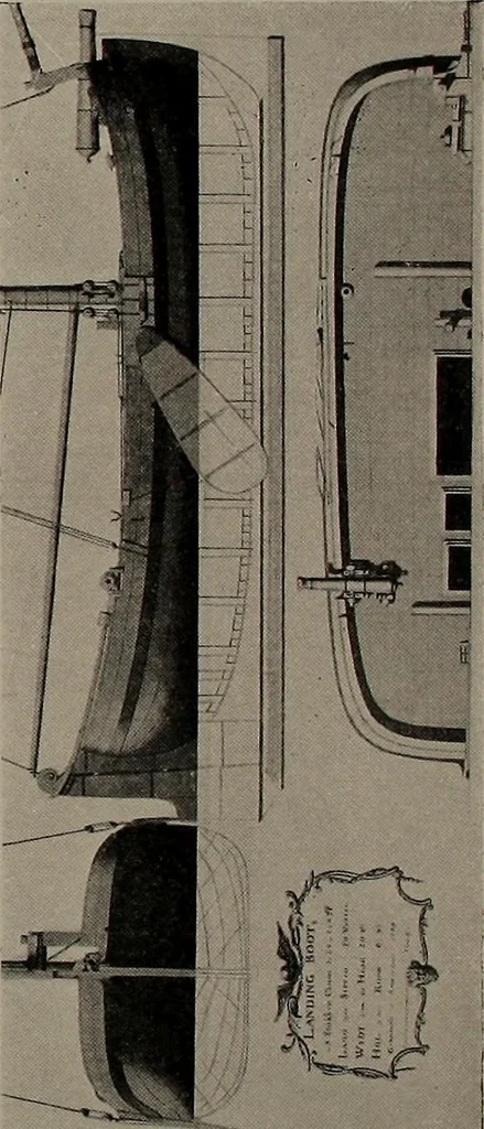 An illustration from Shipbuilding from its beginnings, 1913, leaf 69