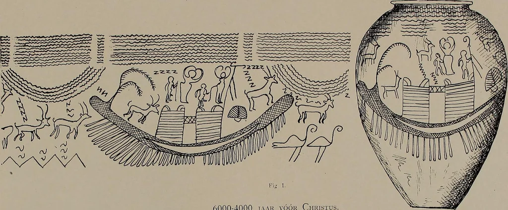 An illustration from Shipbuilding from its beginnings, 1913, leaf 7