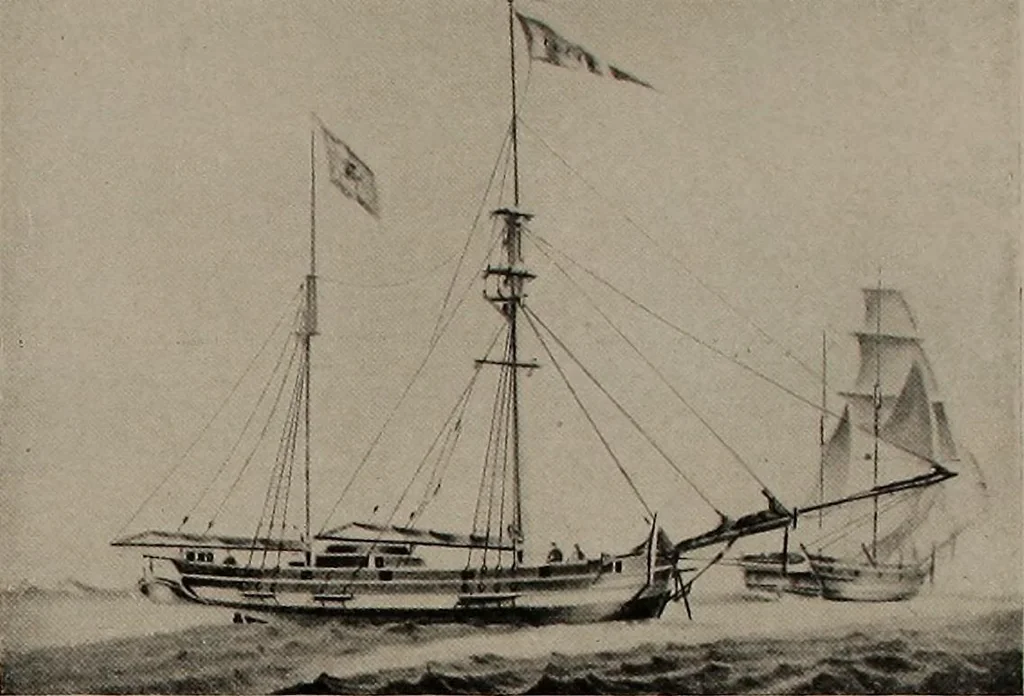 An illustration from Shipbuilding from its beginnings, 1913, leaf 70