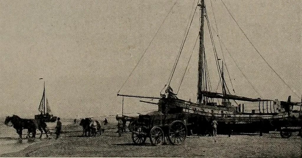 An illustration from Shipbuilding from its beginnings, 1913, leaf 77