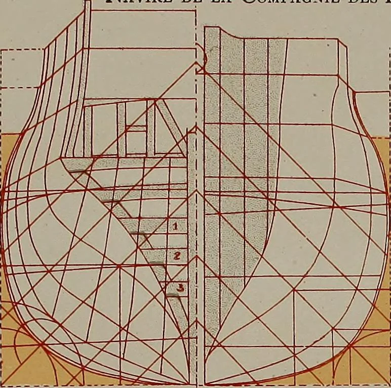 An illustration from Shipbuilding from its beginnings, 1913, leaf 10