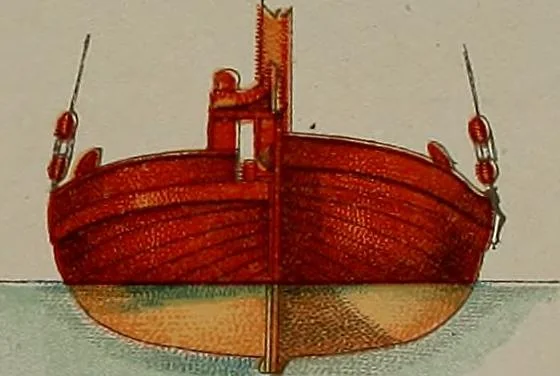 An illustration from Shipbuilding from its beginnings, 1913, leaf 13