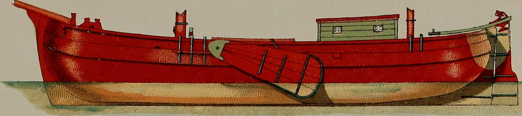 An illustration from Shipbuilding from its beginnings, 1913, leaf 16