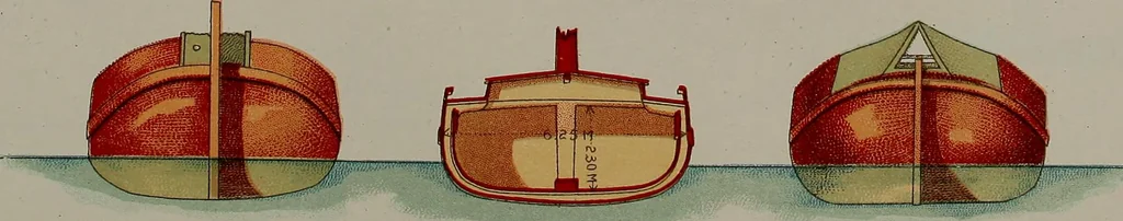 An illustration from Shipbuilding from its beginnings, 1913, leaf 23