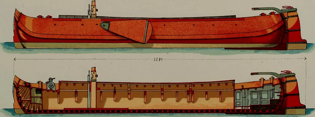 An illustration from Shipbuilding from its beginnings, 1913, leaf 28
