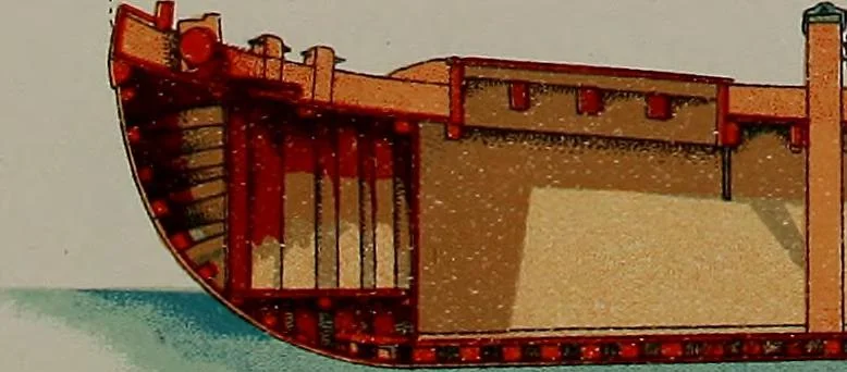 An illustration from Shipbuilding from its beginnings, 1913, leaf 29